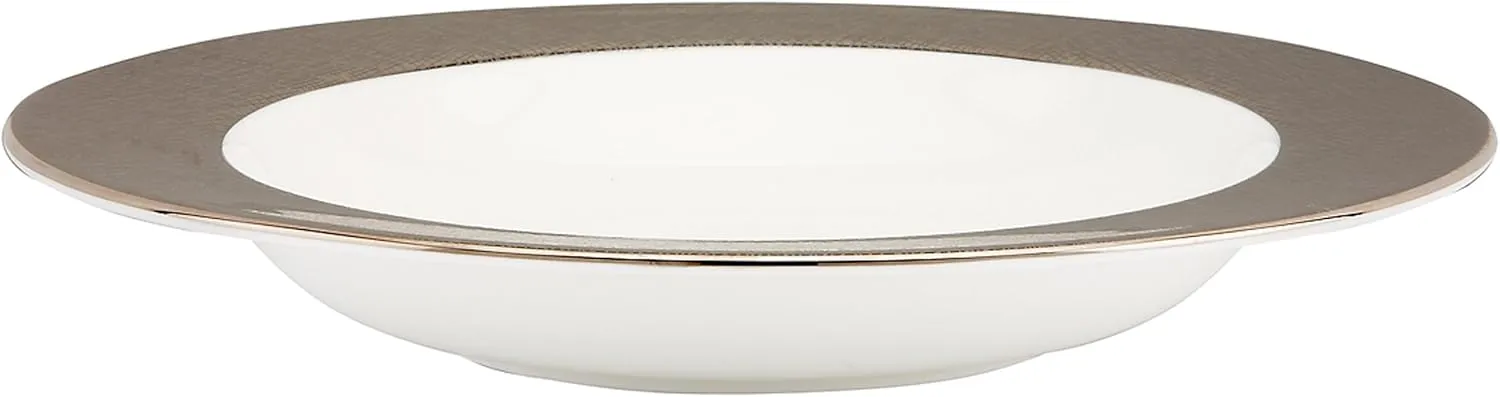 Lenox Donna Karan Platinum Voile Pasta/Rim Soup, Metallic