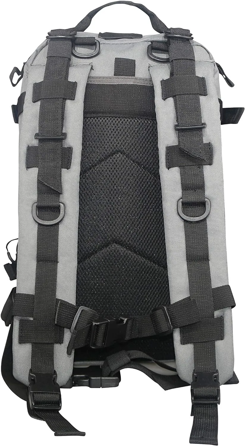 Lightning X Stocked EMS/EMT Trauma & Bleeding First Aid Responder Medical Backpack   Kit (Grey)