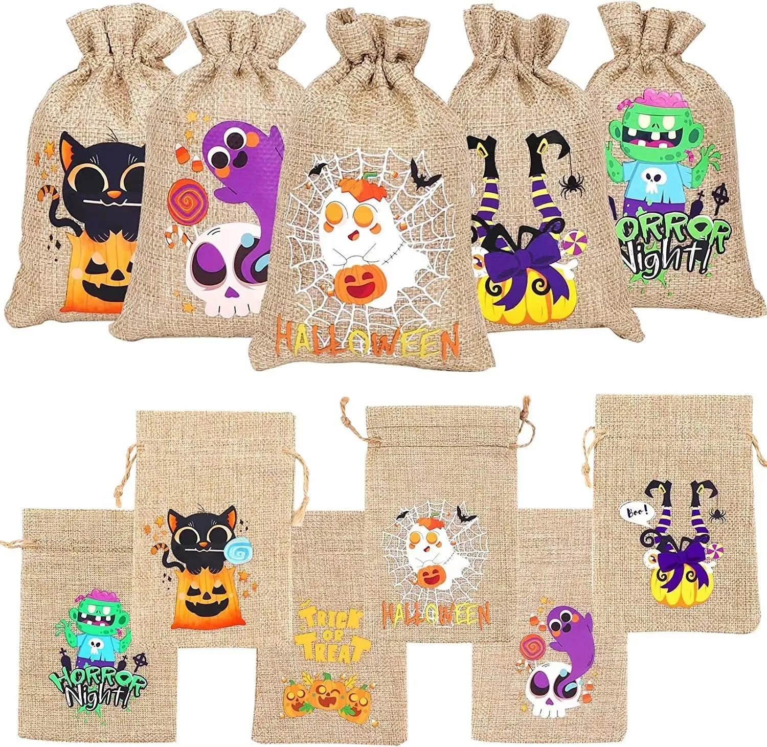 Linen Gift Candy Bag Drawstring Drawstring Pocket