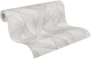 Livingwalls Daniel Hechter 7 Non-Woven Wallpaper Graphic Look 10.05 m x 0.53 m Grey Metallic Silver Textured Wallpaper 361336