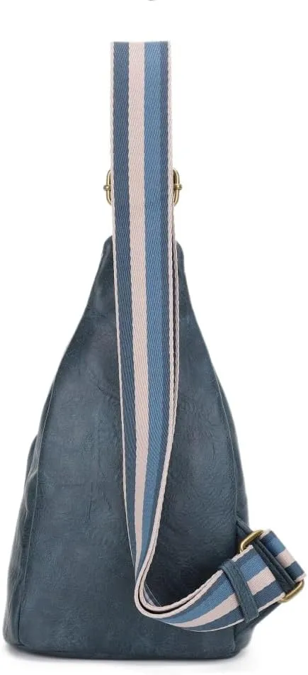 Liz Soto Lori Sling Bag for Women - Chest Bag for Women, Vegan Leather Travel Sling Bag, Small Sling Backpack Purse