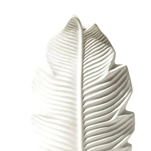 Losas White Ceramic Vase Matte Surface Desktop Modern Minimalist Table Vase L