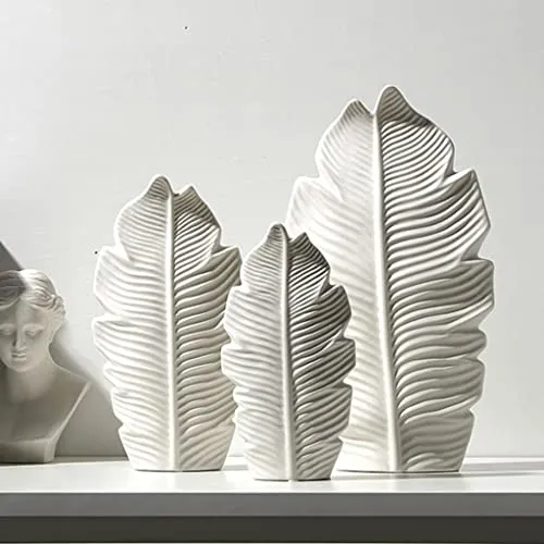 Losas White Ceramic Vase Matte Surface Desktop Modern Minimalist Table Vase L