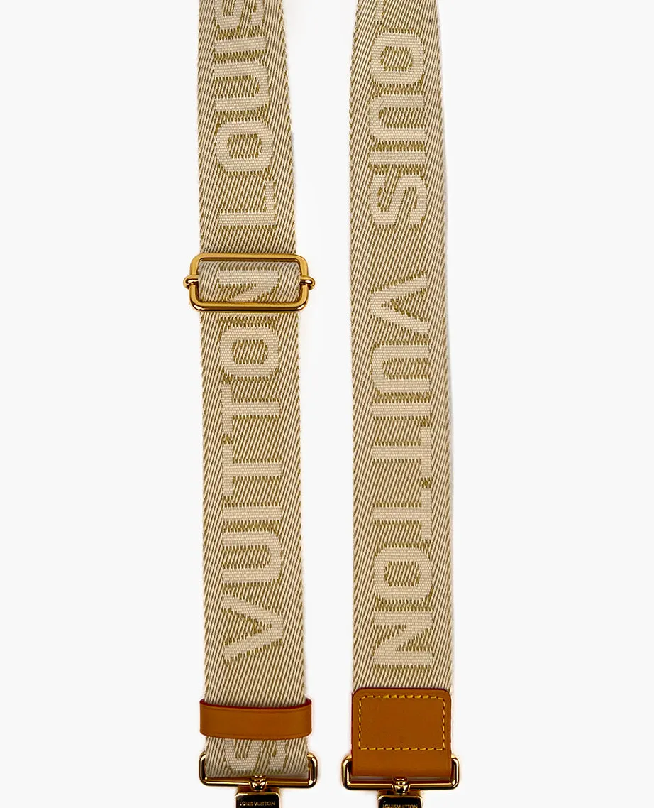 Louis Vuitton Adjustable Jacquard Shoulder Beige Strap