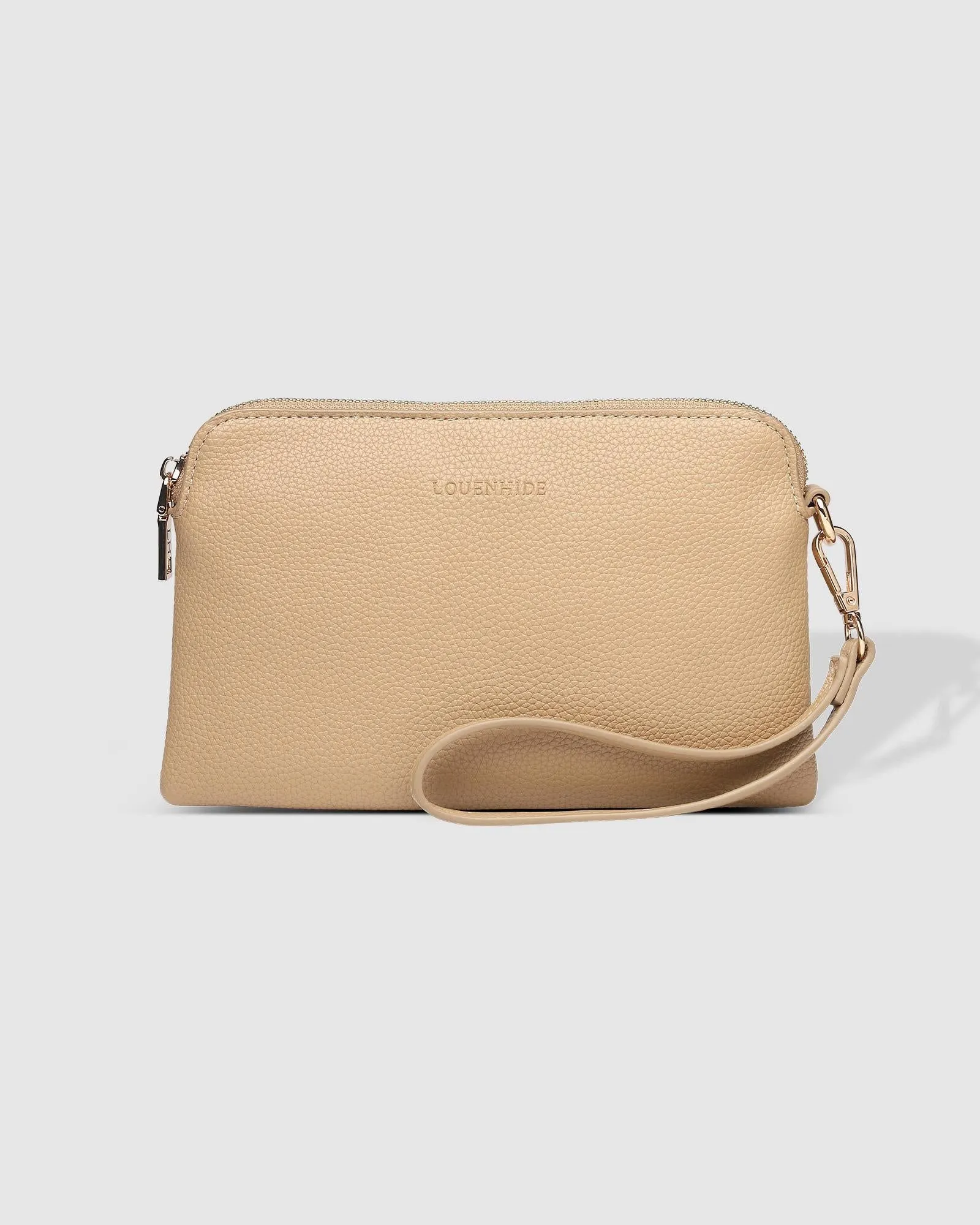 LOUNENHIDE Poppy Clutch - Biscuit