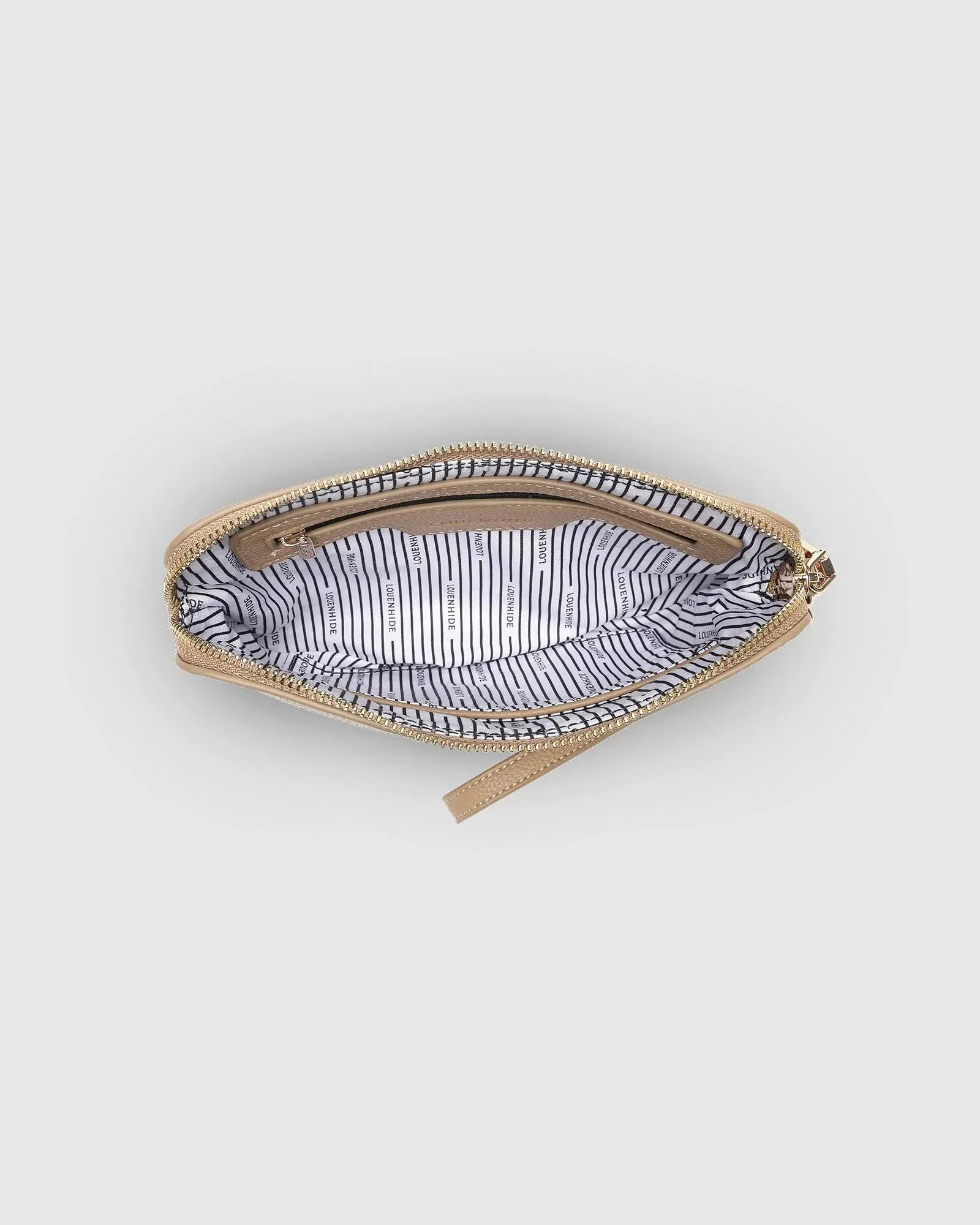 LOUNENHIDE Poppy Clutch - Biscuit