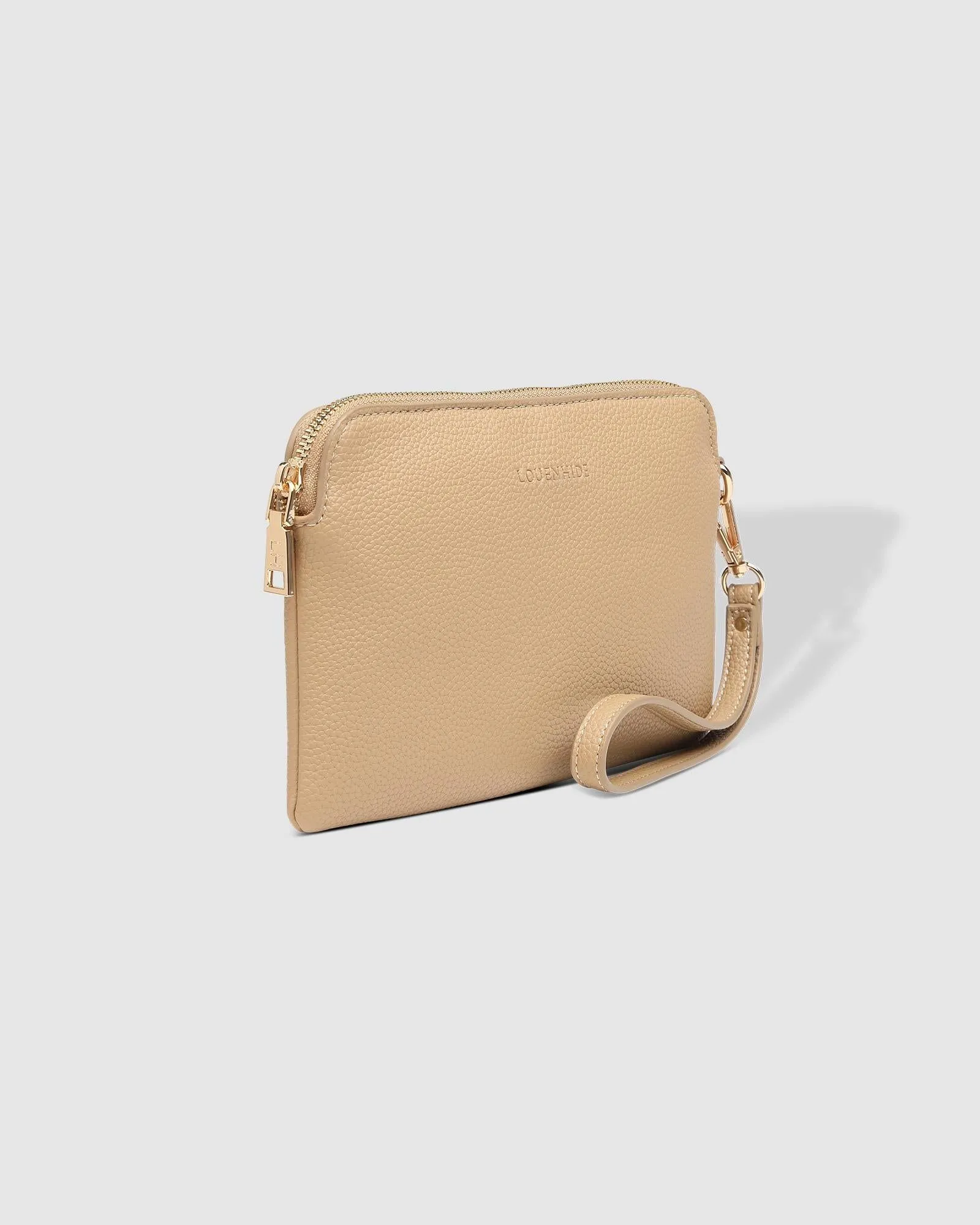 LOUNENHIDE Poppy Clutch - Biscuit
