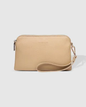 LOUNENHIDE Poppy Clutch - Biscuit