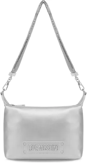 Love Moschino Ladies Jc4140pp1mlo0969 Silver Shoulder Bag, silver, Einheitsgröße, silver, One Size