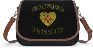 Love New Mexico State My DNA Fashion Crossbody Bags Purses for Women Funny Printing Shoulder Handbags Bag