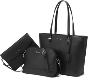 LOVEVOOK Handbags for Women Shoulder Bags Tote Satchel Hobo 3pcs Purse Set