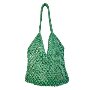 Lucia Jute Turquoise Bag