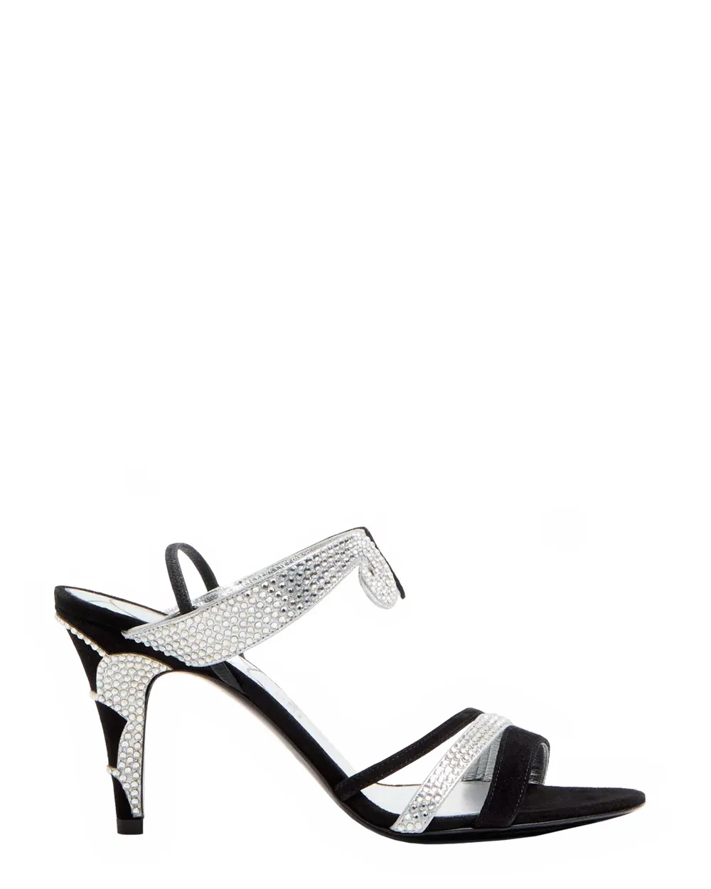 L’Une et L’Autre Sandal in Noir and Silver