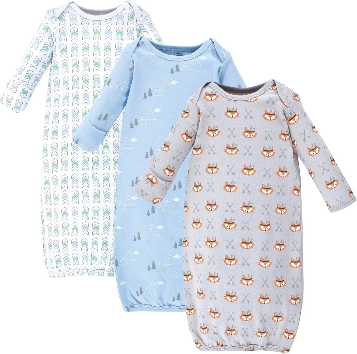 Luvable Friends Baby Girls' Cotton Gowns