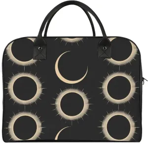 Magnificent Solar Eclipse Pattern Duffle Bag for Travel Crossbody Sports Tote Gym Bag Shoulder Weekender Overnight Bag