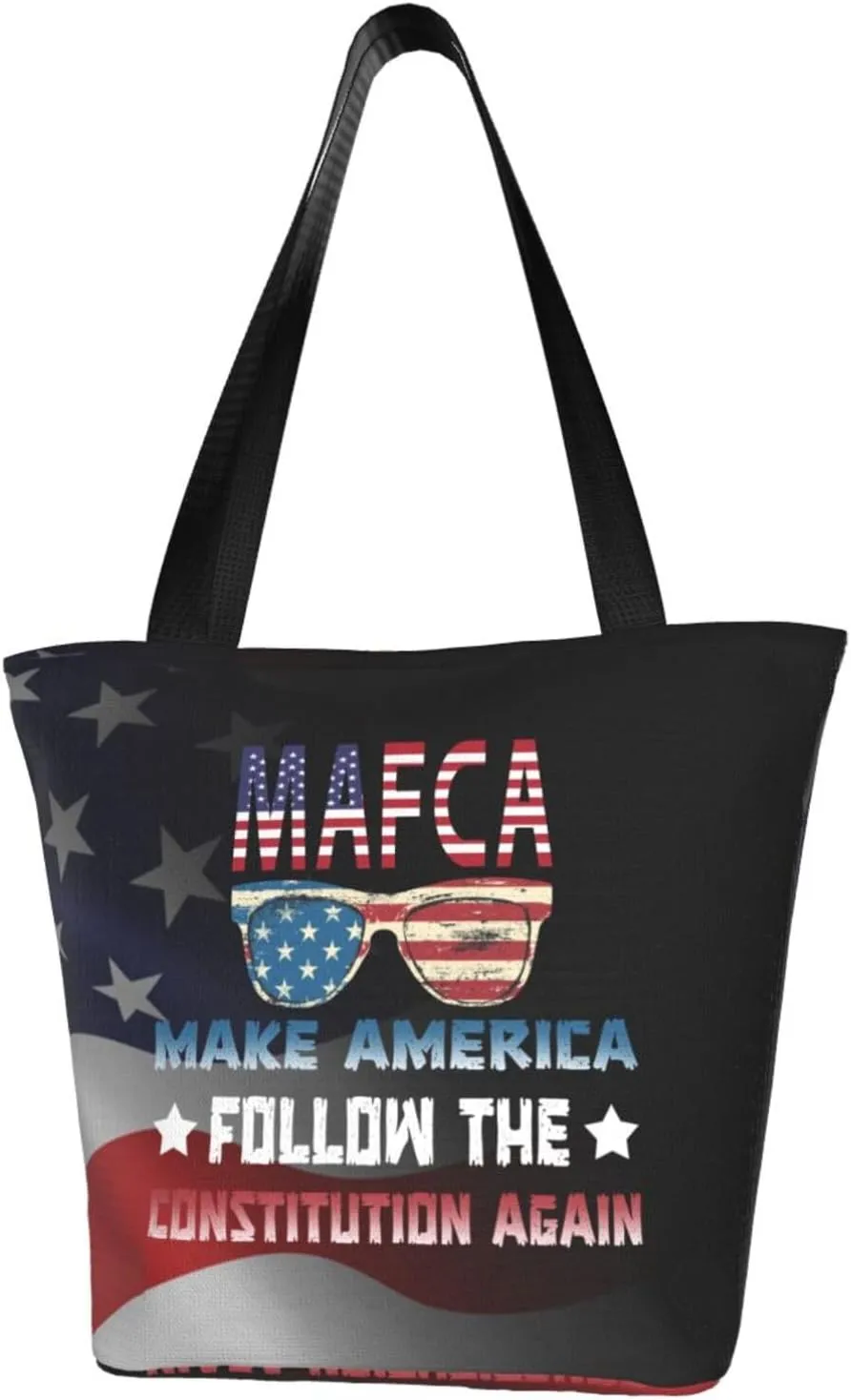 Make America Follow The Constitution Again Fashion Shoulder Bag Large Capacity For Man Or Woman