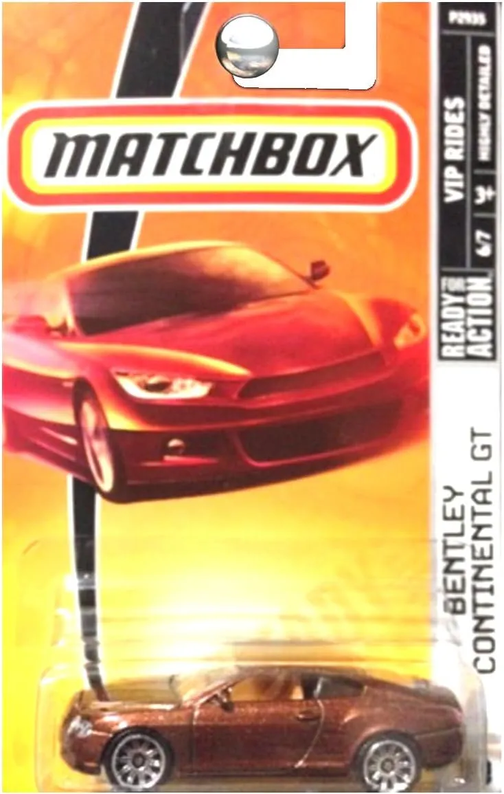 Matchbox 2009 VIP Rides Bentley Continental GT Brown Metallic #39