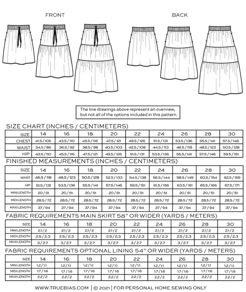 MAVE SKIRT • Pattern