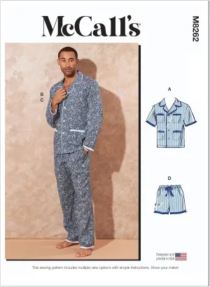 McCall's Men/BOY Sleepwear Sewing Pattern Kit, Multicolor
