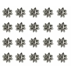 Medium Foil Bows Silver Pack 20