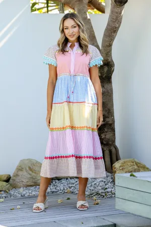 Melody Mixed Gingham Dress
