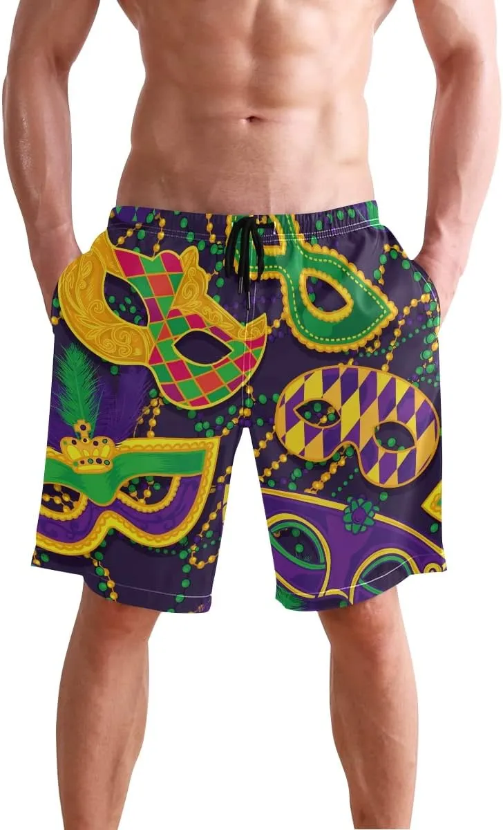 Men's Beach Shorts Swim Trunks Quick Dry Swim Shorts for Men