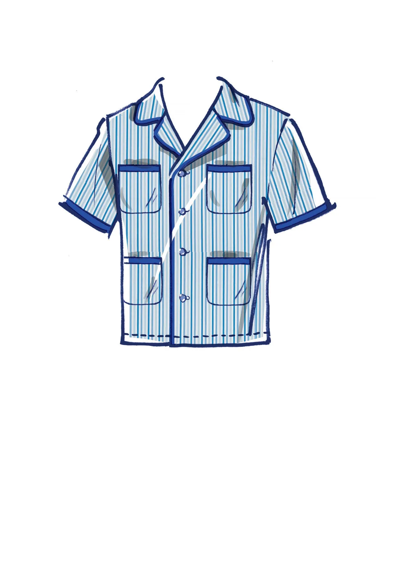 Men’s Pajamas Sewing Pattern Sewing Pattern M8262
