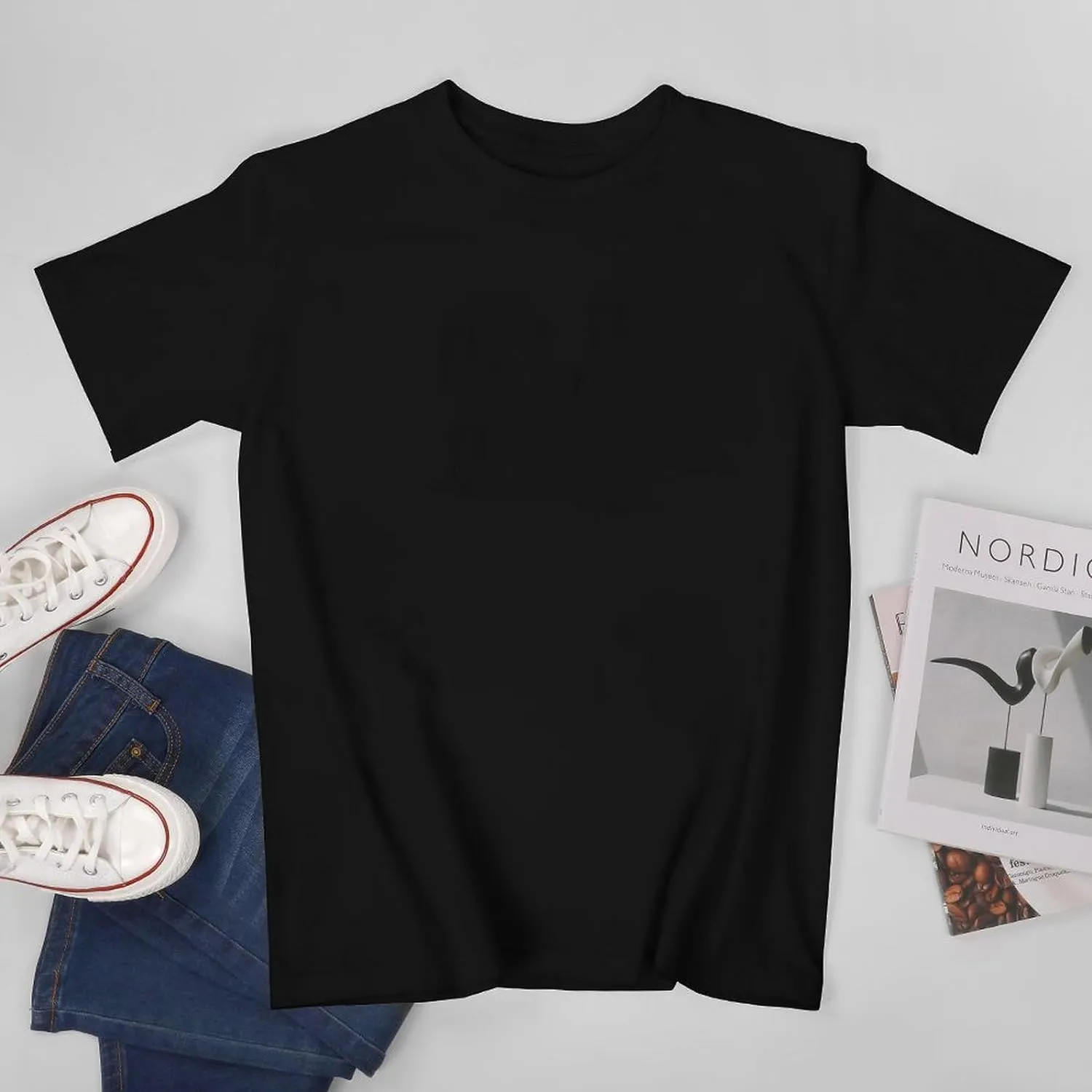 Men's Round Neck T-Shirt Saab Pure Cotton is More Hygroscopic