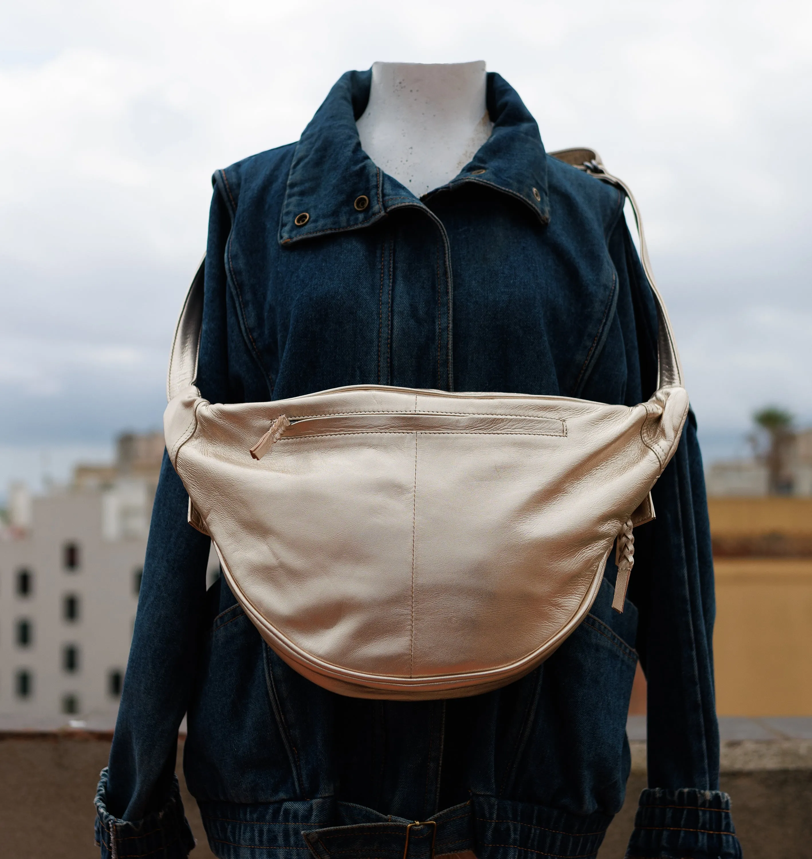 Metallic Gold Side Purse
