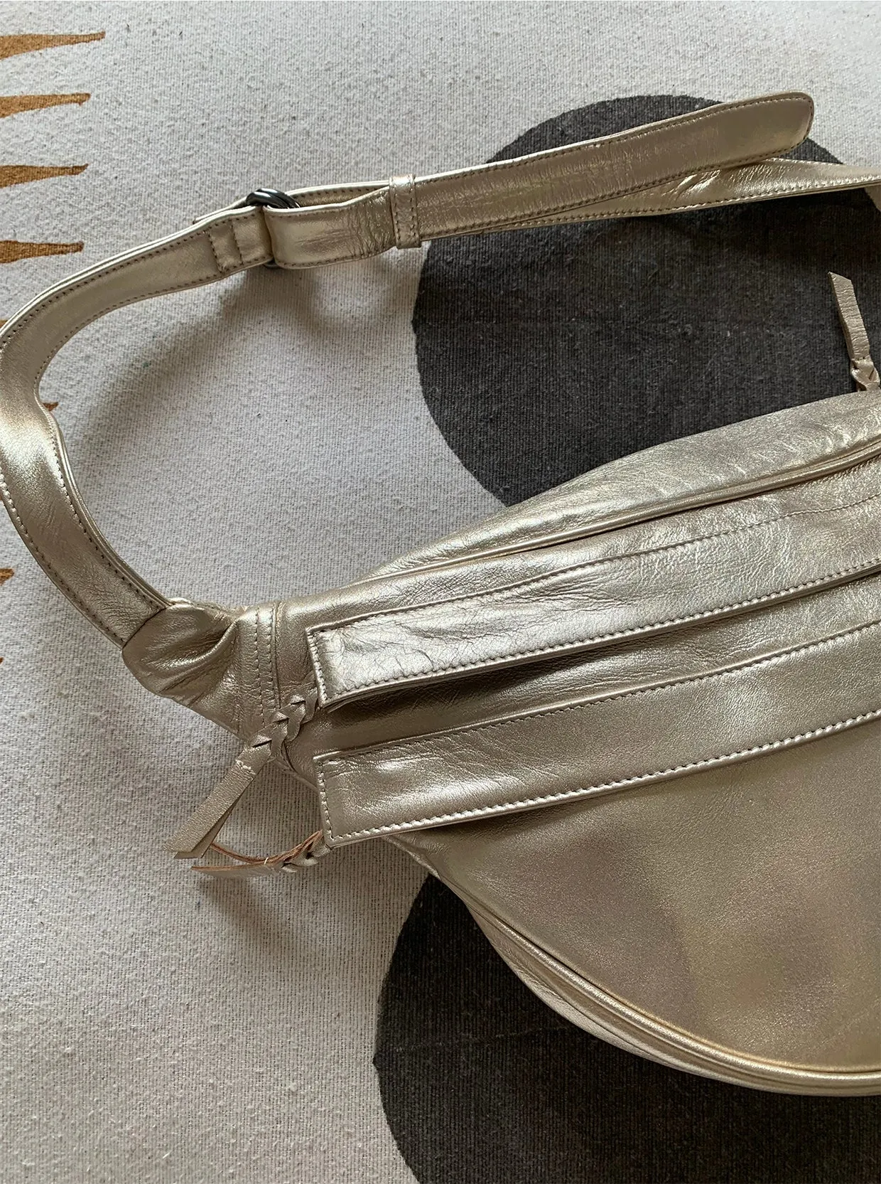 Metallic Gold Side Purse