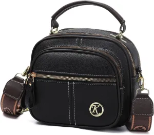 MHX Small Crossbody Bags Purses for Women, PU Leather Handbags Shoulder Bags with Adjustable Shoulder Strap