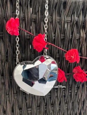 Micro Heart Sling Silver