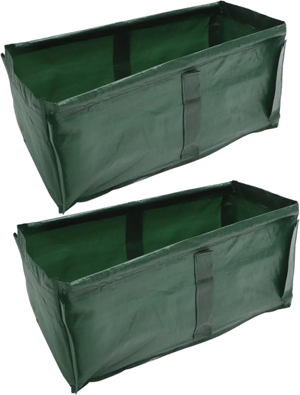 Mikikit 60x30x25cm Rectangular Grow Bag 2pcs Breathable Planting Container for Outdoor Herbs Vegetable Container Gardening