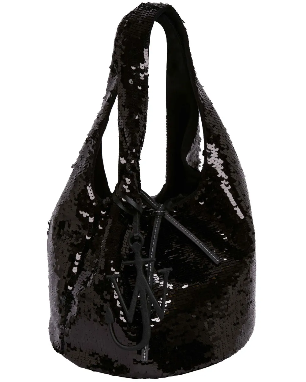Mini Shopper Tote in Black Sequin