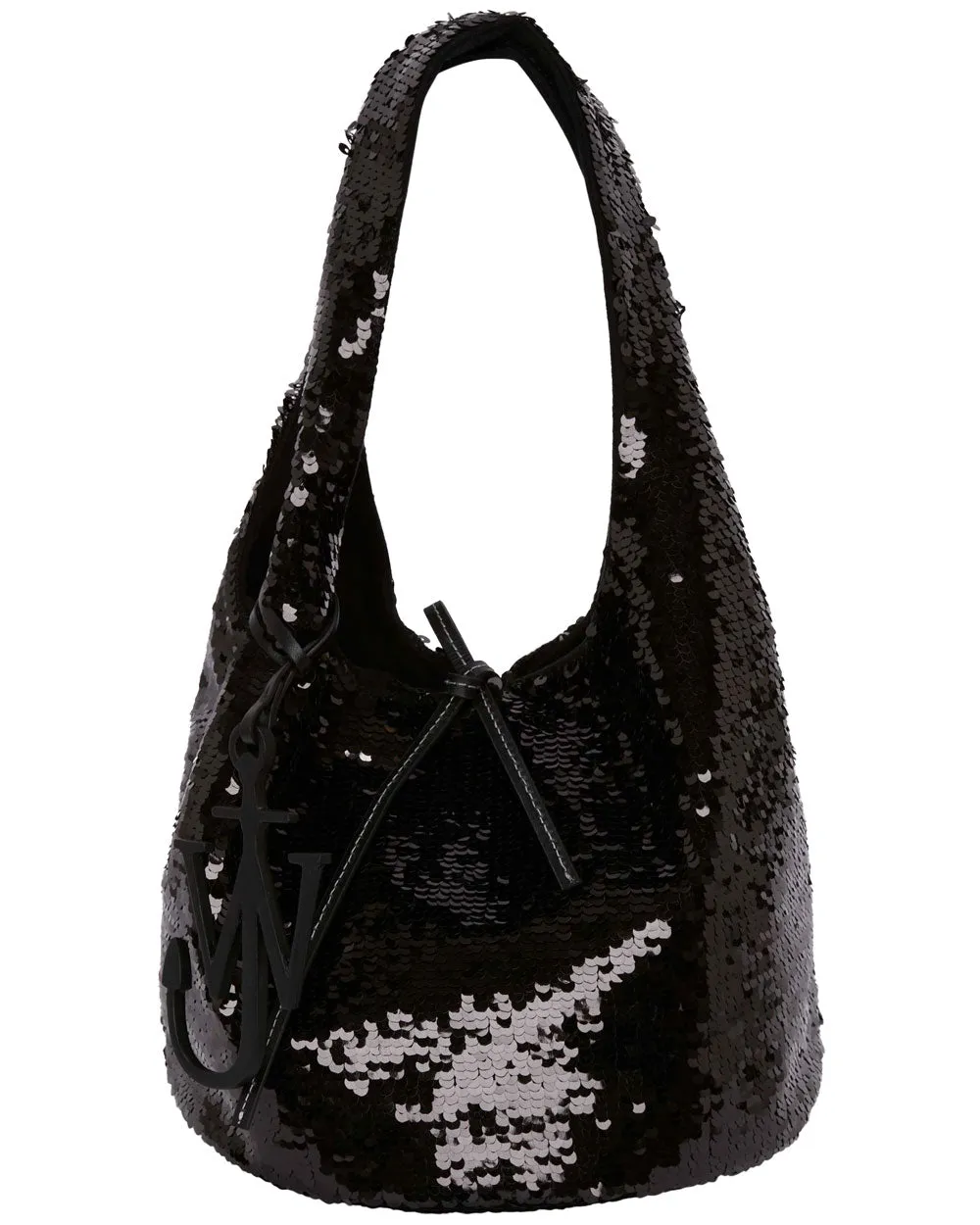 Mini Shopper Tote in Black Sequin