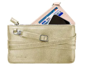 minibag metallic Gold & Wallet