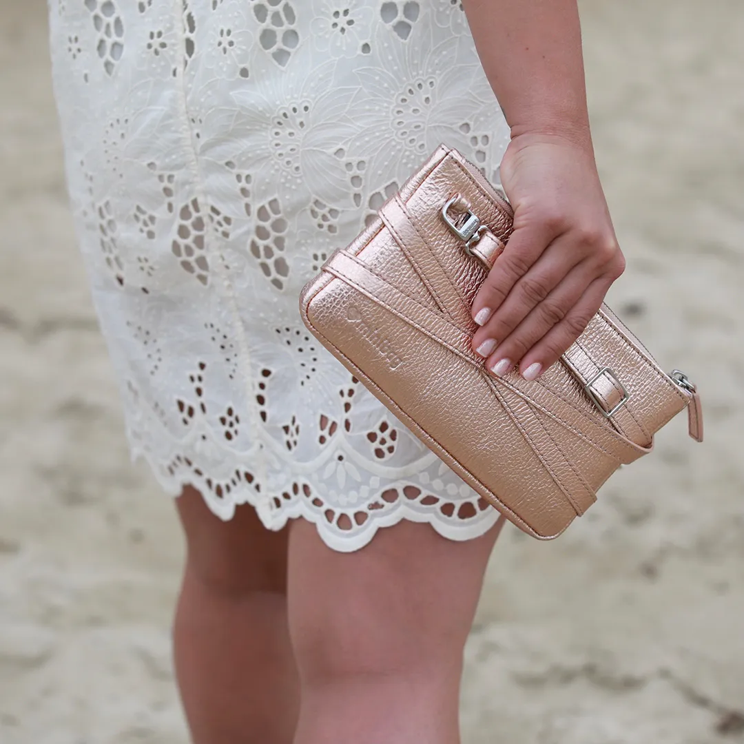 minibag metallic rose