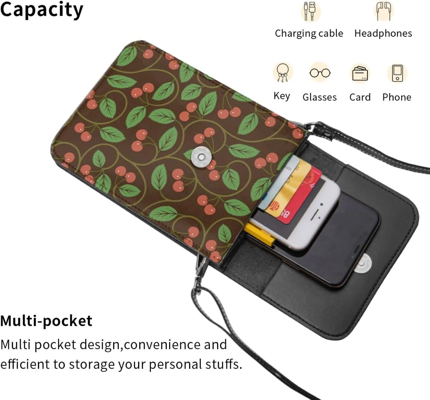 Mmm Fight Womens Crossbody Bags Candy Phone Bag Wallet Purses Adjustable Strap