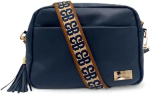 Modern Chic Alice Crossbody Bag: Vegan Leather Purse with Roomy Exterior/Interior Pockets, Key Leash & Matching Womens Wallet