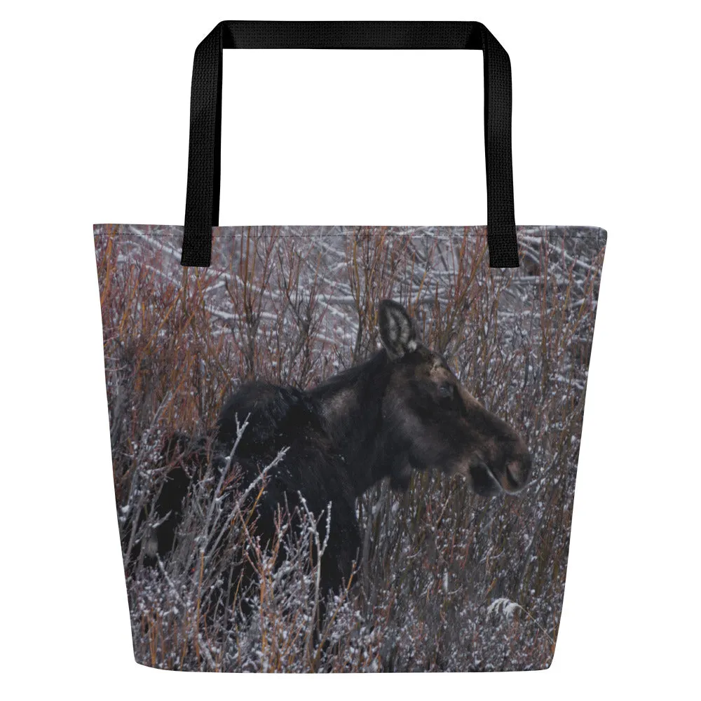 Moose Magic: Large Tote Bags That Bring Wyoming’s Wilderness to Life
