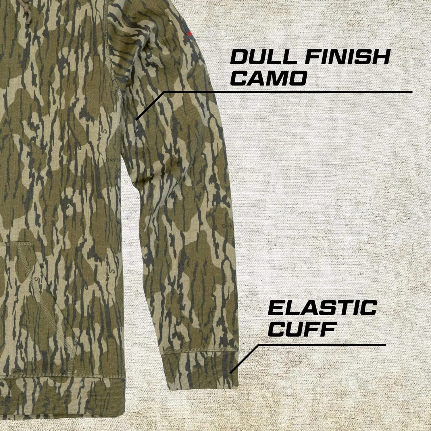 Mossy Oak Mens Camo Hunting Hoodie Vintage