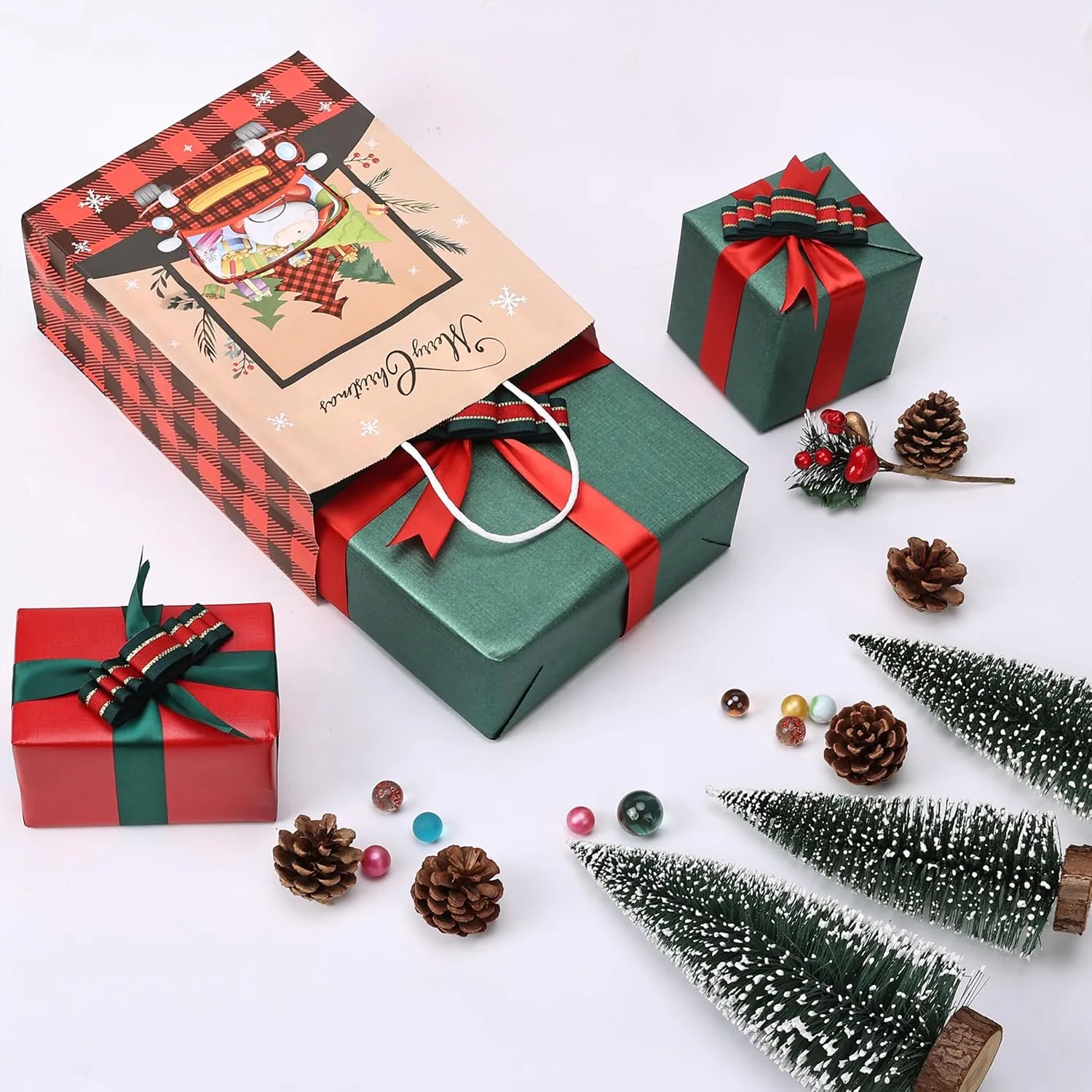 Mr. Pen Bags with Handles - 12 Pack, 8.3'x6', 11 Styles, Perfect for Christmas, Xmas Gifts