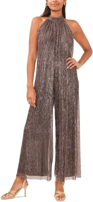 MSK Womens Metallic Jumpsuit