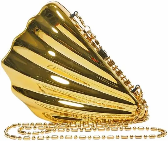 MsMk Acrylic Clutch Purse for Women,Glitter Sparkly Metallic Evening Handbag Crossbody Bag with Chain for Wedding Party