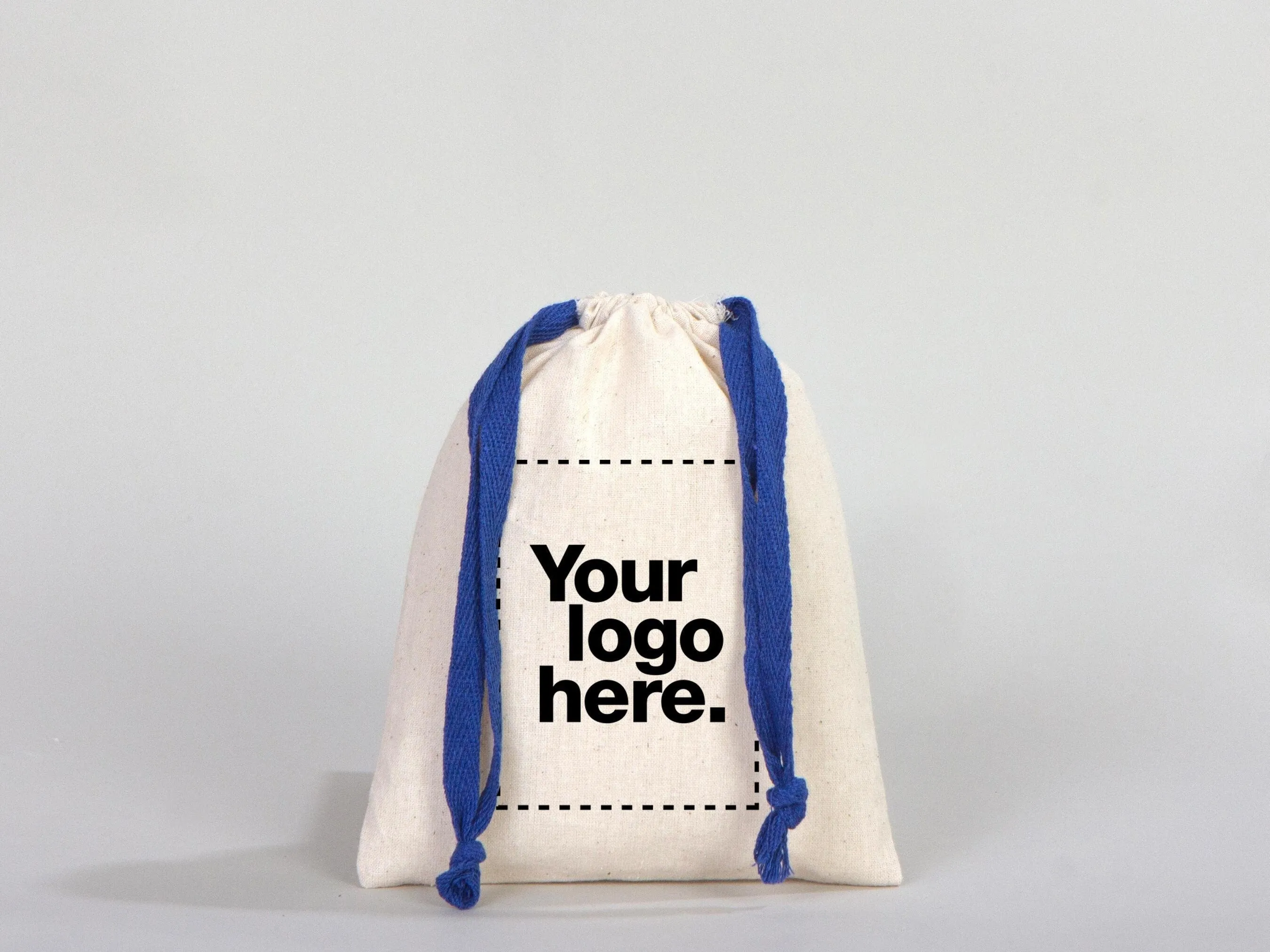 Muslin Drawsting Bags -  6"W x 8"H (15 cm x 20 cm)  - Navy blue Great For Packing And Wrapping - Organic Cotton Pouch Bag - Bridal shower Bag