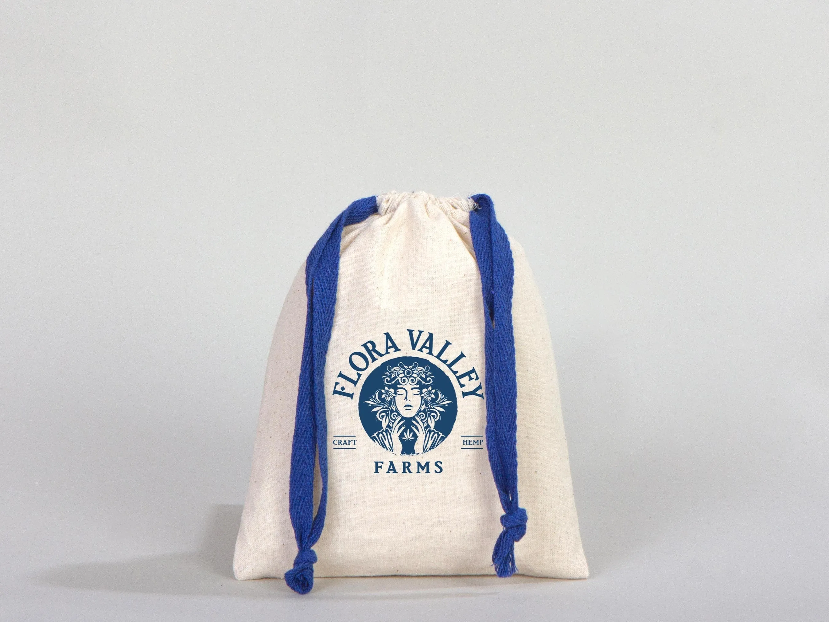 Muslin Drawsting Bags -  6"W x 8"H (15 cm x 20 cm)  - Navy blue Great For Packing And Wrapping - Organic Cotton Pouch Bag - Bridal shower Bag
