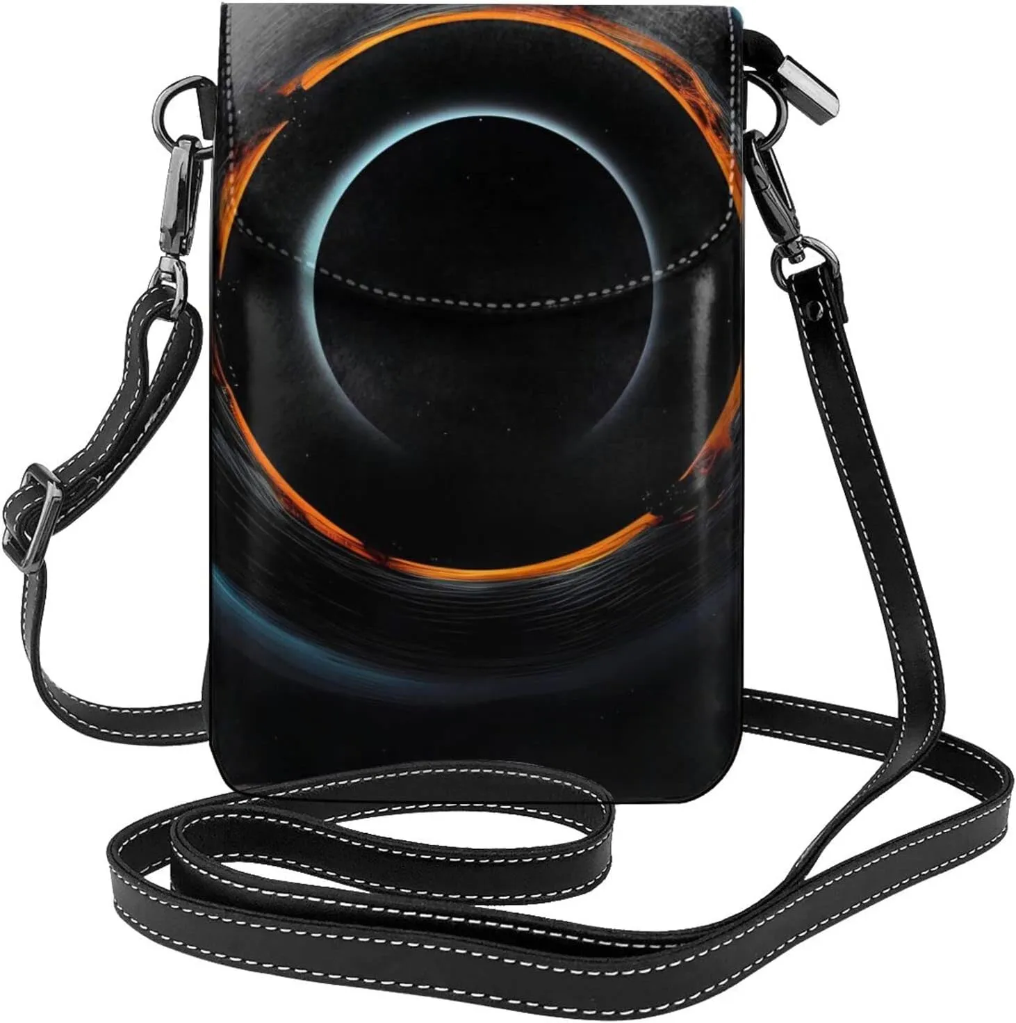 Mysterious Cosmic Black Holes Women'S Crossbody Bag, *Zipper Phone Wallet, Cute Purse, Shoulder Bag, Detachable Shoulder Strap