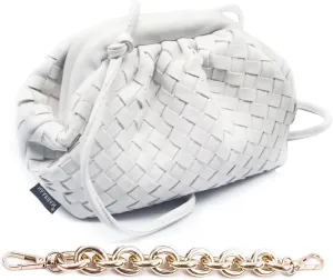 NAARIIAN Woven Crossbody Bags for Women Evening Clutch Hobo Cloud Purse Designer Handbags for Ladies