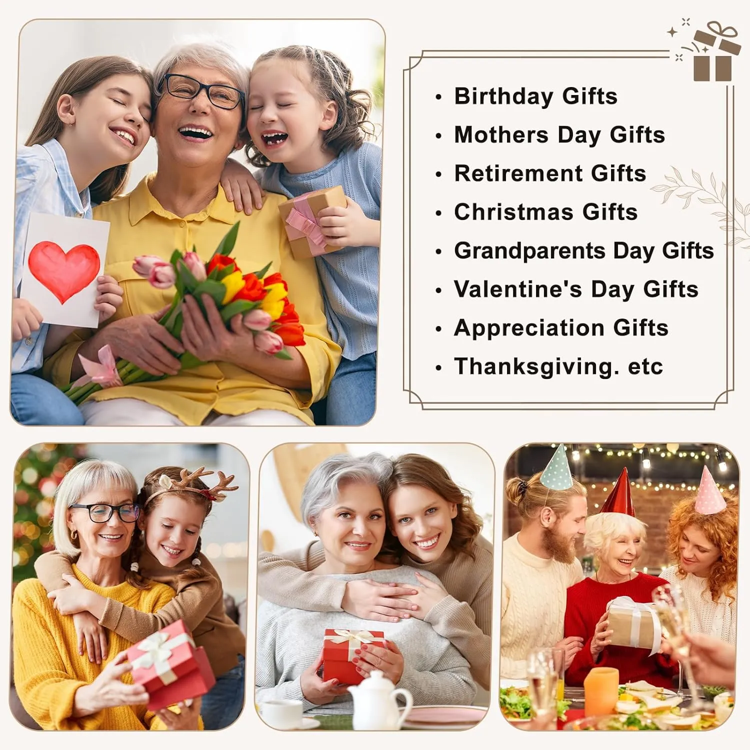 Nana Gifts, Nana Birthday Gifts for Grandma, Christmas Gift Bags for Nana, Best Nana Ever Gift Bags, Practical Present for Nana Grandma Tote Bag -Mainly Snacks Actually