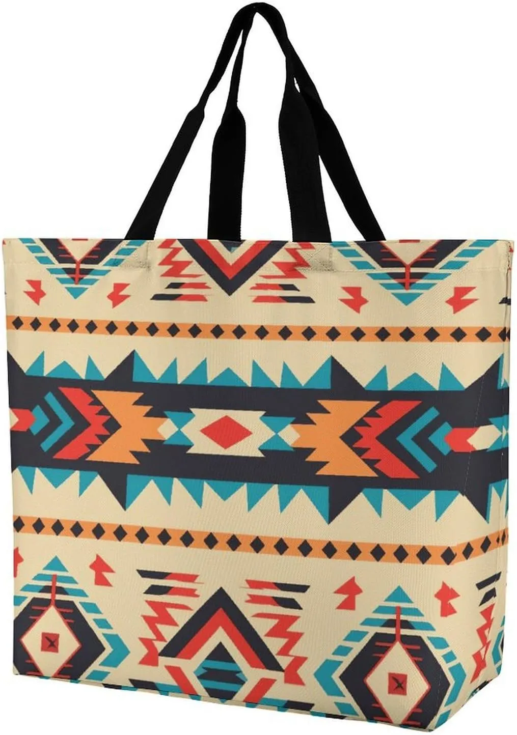 Native American Handbags Lightweight Travel Shoulder Bag Portable Cute Shopping Beach Market Bag for Men Women Hiking Yoga Gym Swimming Travel Holiday Gift